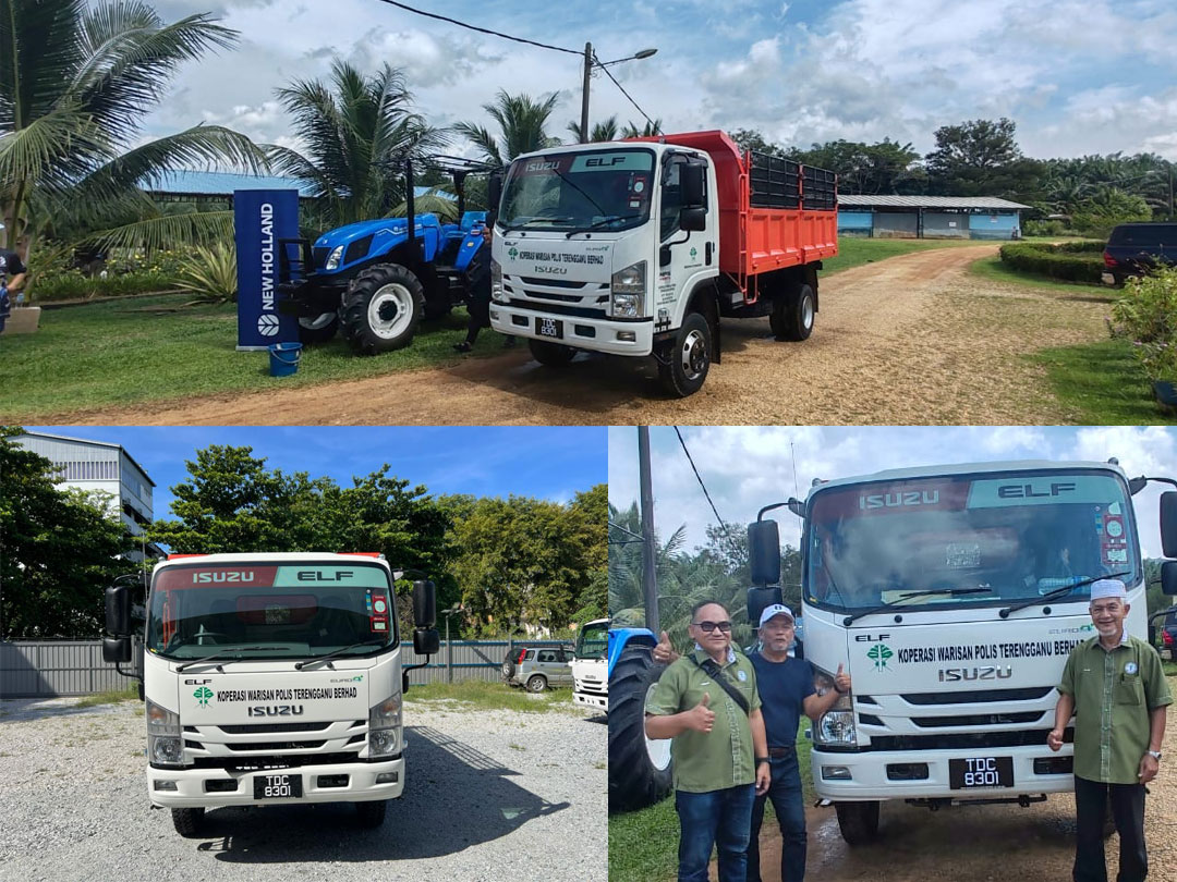 Lori baharu Isuzu Elf milik KWPTB untuk operasi ladang sawit
